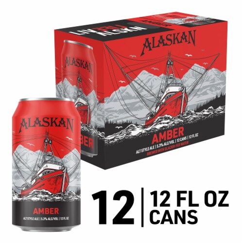 Alaskan Brewing Co. Amber Alt Style Ale Craft Beer Perspective: front