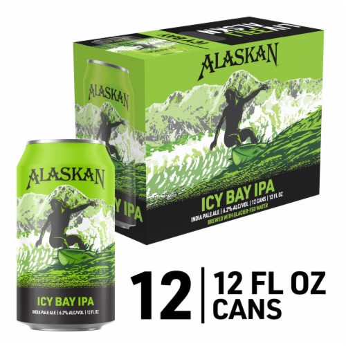 Alaskan Brewing Co. Icy Bay IPA Craft Beer Perspective: front