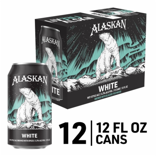 Alaskan Brewing Co. White Wit-Style Ale Craft Beer Perspective: front