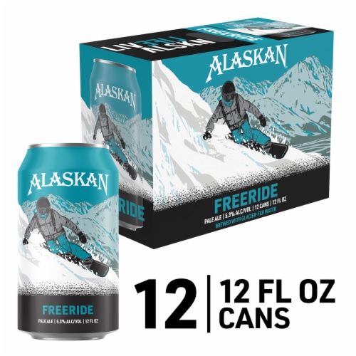 Alaskan Brewing Co. Freeride Pale Ale Craft Beer Perspective: front