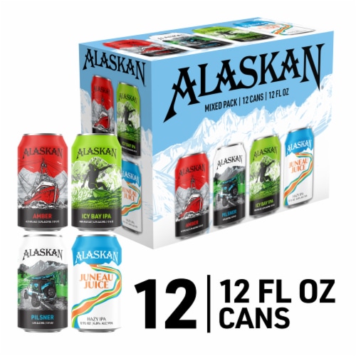 Alaskan Brewing Co. Mixed Pack Craft Beer Variety Pack Perspective: front