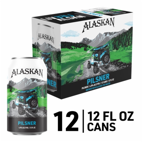 Alaskan Pilsner Craft Beer Perspective: front