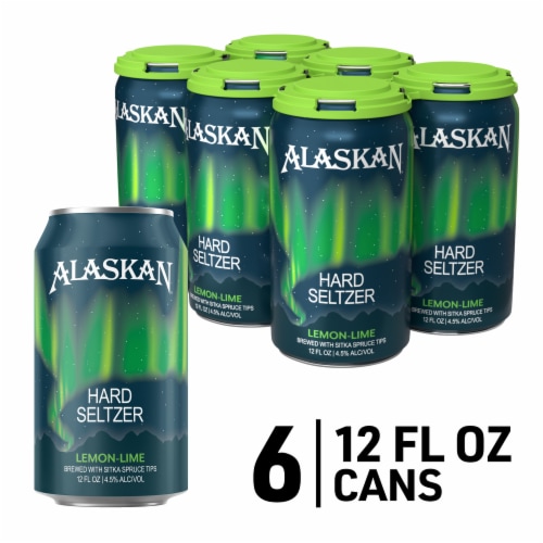 Alaskan Brewing Co. Lemon Lime Hard Seltzer Single Can Perspective: front