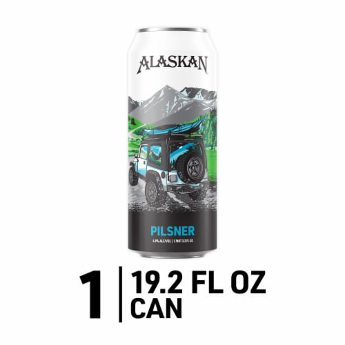 Alaskan Brewing Co. Pilsner Craft Beer Perspective: front