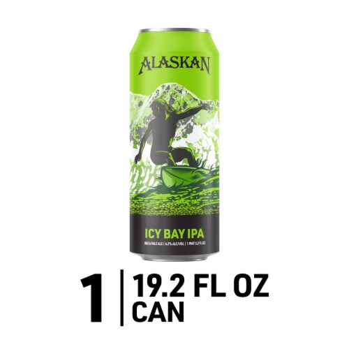 Alaskan Brewing Co. Icy Bay IPA Craft Beer Perspective: front