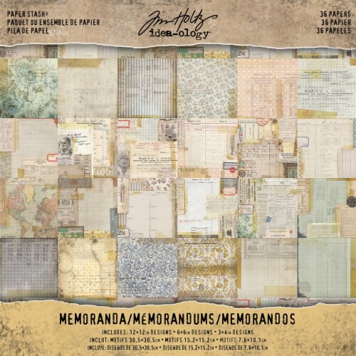 Idea-Ology Paper Stash Double-Sided Paper Pad 12"X12" 36/Pkg-Memoranda Idea-Ology Paper Stash Double-Sided Paper Pad 12"X12" 36/Pkg-Memoranda