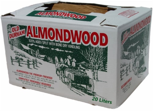 Old Durham Almondwood Firewood Box Perspective: front