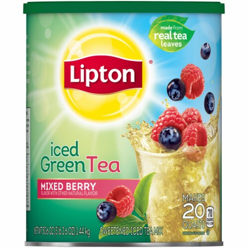 Lipton Berry Iced Green Tea Mix, 50.6 oz - Food 4 Less