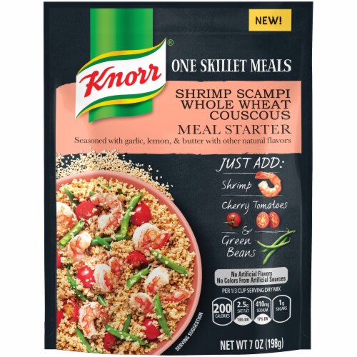 Knorr One Skillet Meals Shrimp Scampi Whole Wheat Couscous Meal Starter Perspective: front