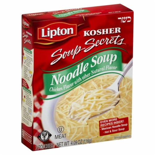 Lipton Kosher Chicken Noodle Soup & Dip Mix Perspective: front