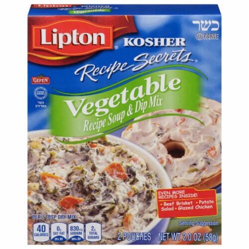 Lipton® Kosher Vegetable Soup and Dip Mix Perspective: front