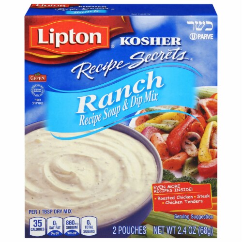 Lipton® Kosher Ranch Soup & Dip Mix Perspective: front