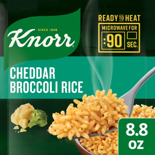 Knorr Ready to Heat Cheddar Broccoli Long Grain Rice Meal Maker, 8.8 oz