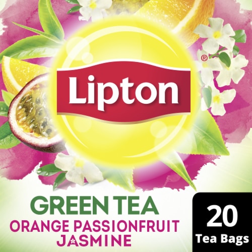 Lipton® Orange Passionfruit Jasmine Green Tea Bags Perspective: front