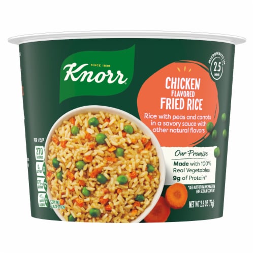 Knorr Chicken Flavored Fried Rice Rice Cup Perspective: front