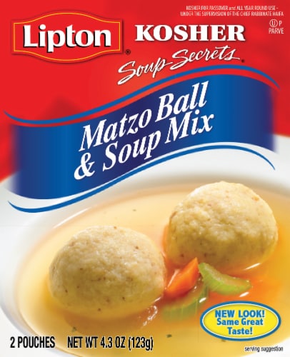 Lipton® Kosher Matzo Ball and Soup Mix Perspective: front