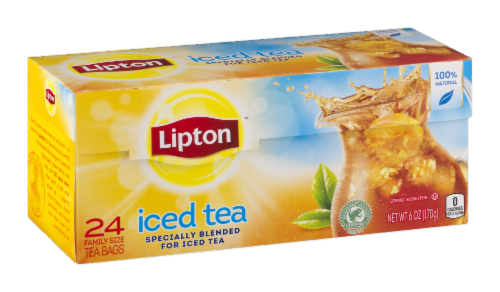 Lipton Iced Tea Brew Family Size Tea Bags Perspective: front