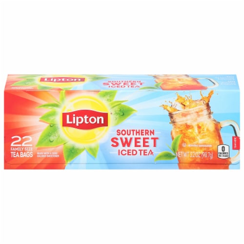 Lipton® Southern Sweet Family-Sized Iced Tea Bags Perspective: front