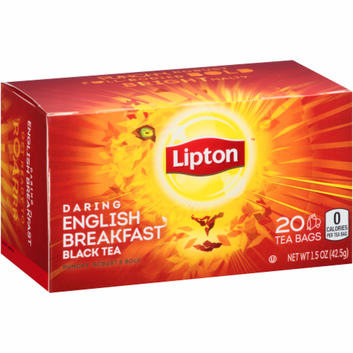 Lipton Daring English Breakfast Black Tea Perspective: front