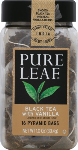 Pure Leaf® Black Tea with Vanilla Pyramid Bags Perspective: front