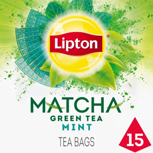 Lipton® Magnificent Matcha Mint Green Tea Bags Perspective: front