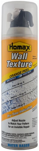 Homax® Orange Peel Water-Based Wall Texture Aerosol Spray with Dry-Time Indicator - Blue/White Perspective: front
