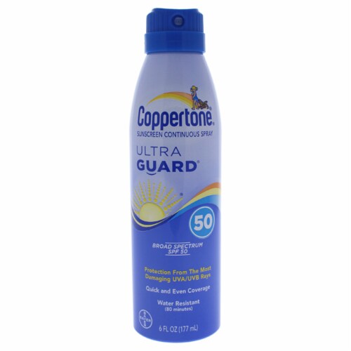 Coppertone Ultra Guard Broad Spectrum Sunscreen Spray SPF 50 Perspective: front