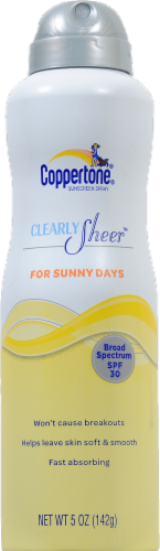 Coppertone Clearly Sheer Spray Sunscreen SPF 30 Perspective: front