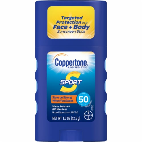 Coppertone® Sport™ Sunscreen Stick SPF 50 Perspective: front