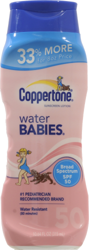 Coppertone Water Babies Sunscreen Lotion SPF 50 Perspective: front
