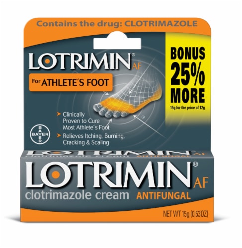 Lotrimin AF for Athlete's Foot Clotrimazole Cream Perspective: front