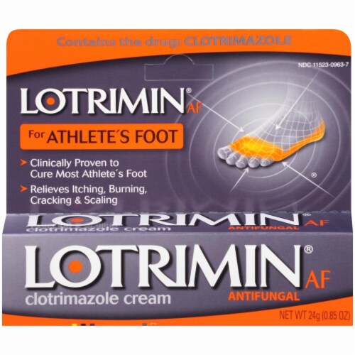 Lotrimin AF for Athlete's Foot Antifungal Clotrimazole Cream Perspective: front