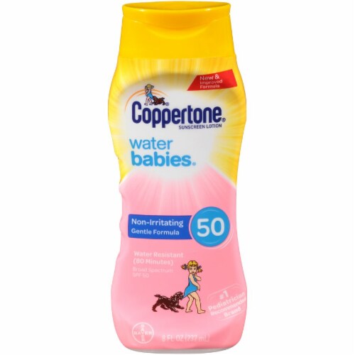 Coppertone Water Babies Sunscreen Lotion SPF 50 Perspective: front