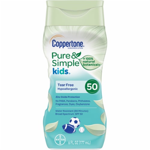 Coppertone Pure & Simple Kids Hypoallergenic Sunscreen Lotion SPF 50