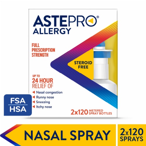 Astepro® 24hr Allergy Relief Antihistamine Nasal Sprays Perspective: front