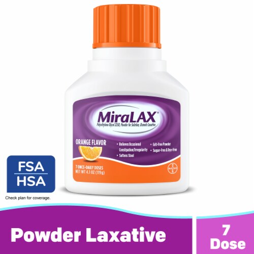 MiraLAX Orange Powder Laxatives 8 3 Oz Kroger