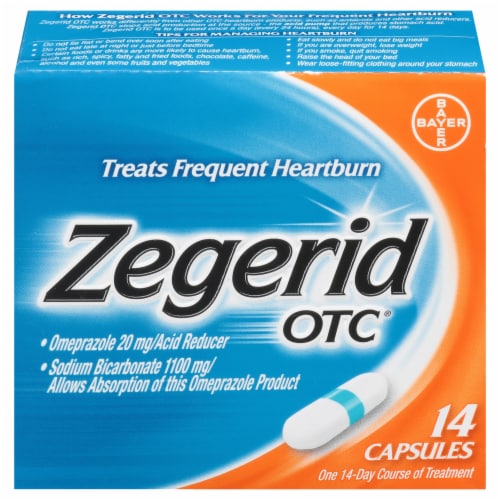Zegerid OTC® Acid Reducer Capsules Perspective: front