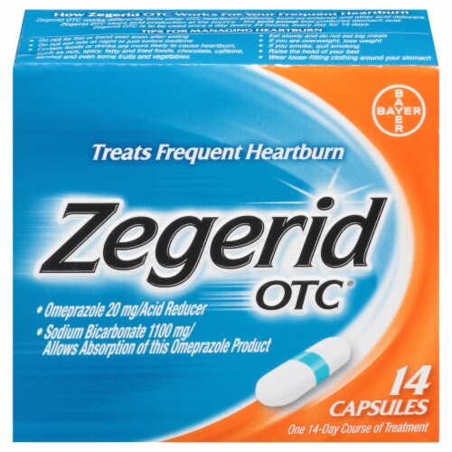 Zegerid OTC® Acid Reducer Capsules Perspective: front