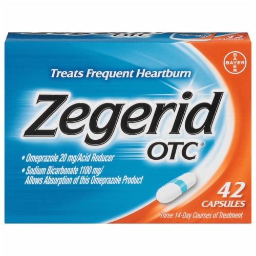 Zegerid OTC Acid Reducer Capsules Perspective: front
