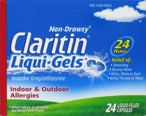 Claritin Allergy 24 Hr Liqui-Gels Perspective: front