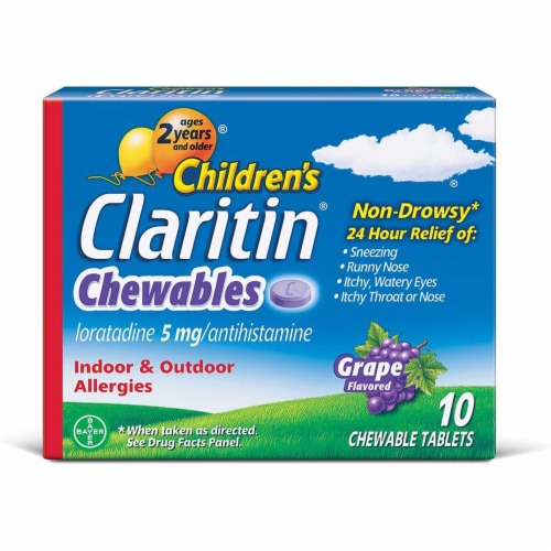 CLAR CHLD CHEW 5MG 10CT 3DZ Perspective: front
