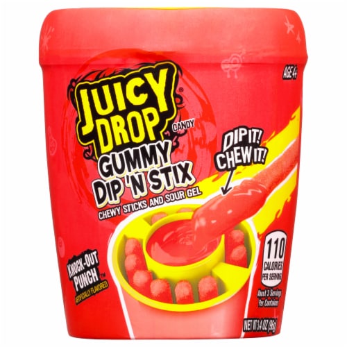 Juicy Drop Gummy Dip 'N Stix Cup, 3.4 oz - Foods Co.