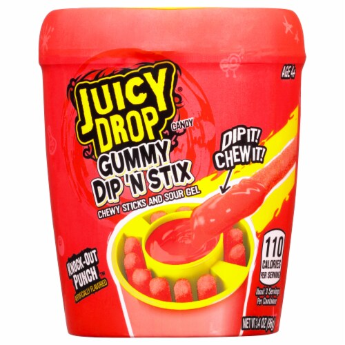 Juicy Drop® Gummy Dip ‘N Stix Cup Perspective: front