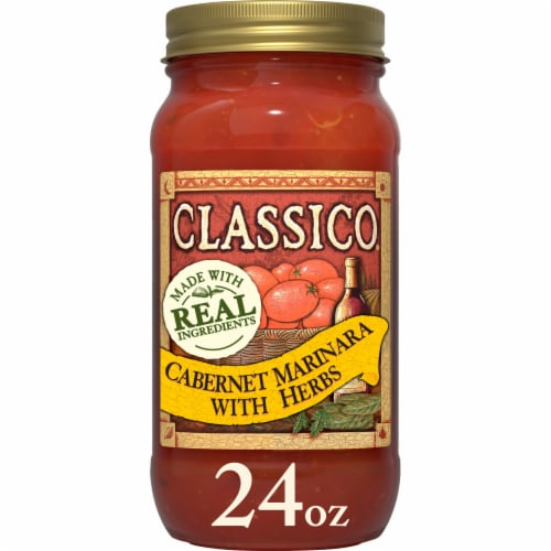 Classico Cabernet Marinara with Herbs Pasta Sauce Perspective: front