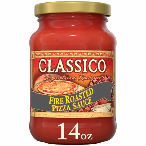 Classico Signature Recipes Fire Roasted Pizza Sauce Perspective: front