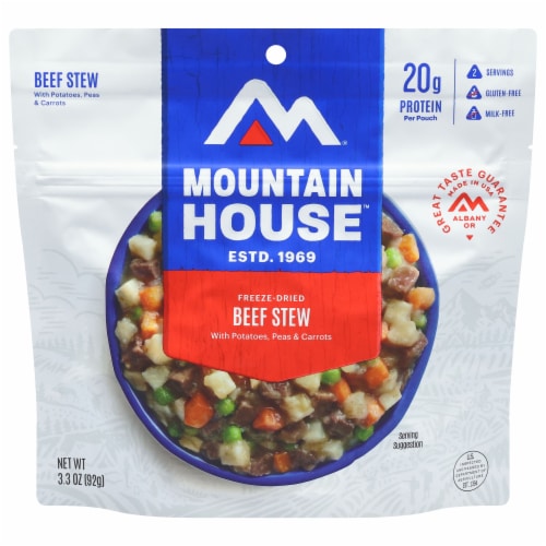 Mountain House Adventure Meals Freeze Dried Camping Meal - Beef Stew Perspective: front