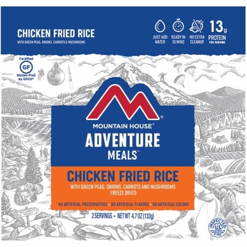 Mountain House Chicken® Fried Rice Adventure Meal Perspective: front