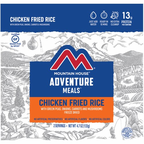 Mountain House Chicken® Fried Rice Adventure Meal Perspective: front