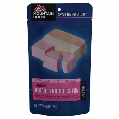 Mountain House 290065 Vanilla Ice Cream Sandwich Classic Snacks & Desserts Perspective: front