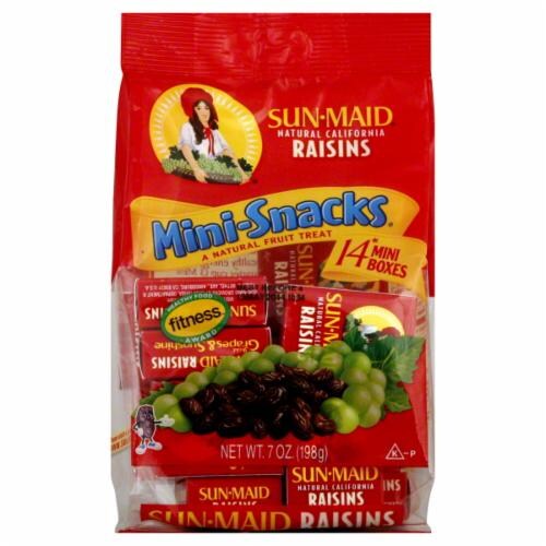 Sun-Maid Raisins Mini Snacks Perspective: front